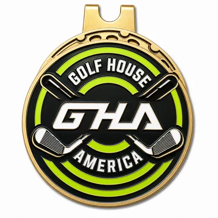 Soft Enamel Golf Ball Marker with Hat Clips - Tote Bags Now