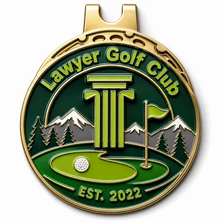 3D Ball Golf Marker with Hat Clips - Tote Bags Now