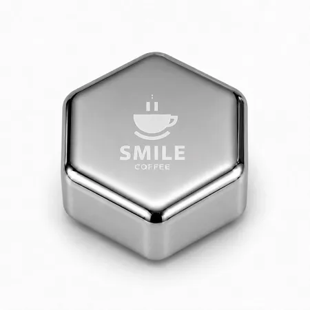 Hexagon Stainless Steel Ice Cubes - Hand Fans Now