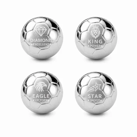 Soccer Ball Stainless Steel Ice Cubes - Hand Fans Now