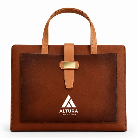 Leather Document Holders with Handle - Custom Pro Prints