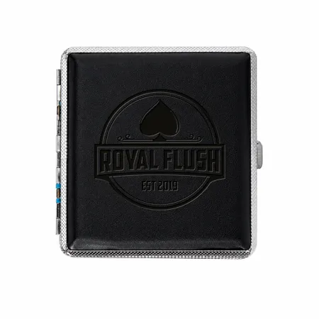 Leather Grain Metal Cigarette Cases - Custom Shoe Charm