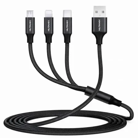 Nylon Braided 3-in-1 Charging Cables - Custom Pro Prints