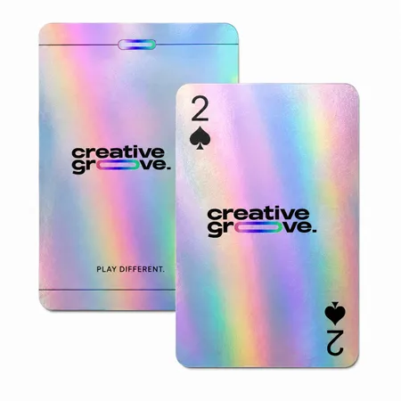 Holographic Silver Playing Cards - Custom Pro Prints