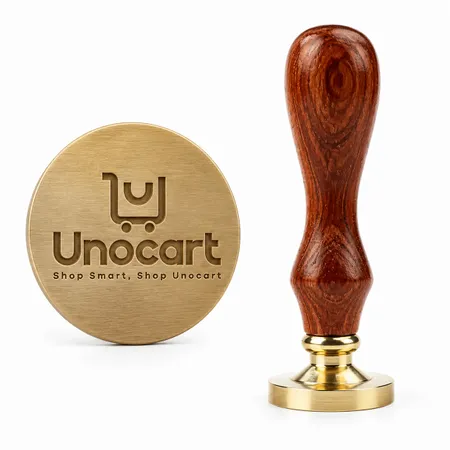 Pearwood Handle Wax Seal Stamps - Custom Pro Prints