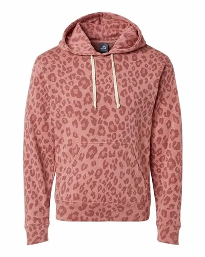 Triblend leopardato rosa polveroso