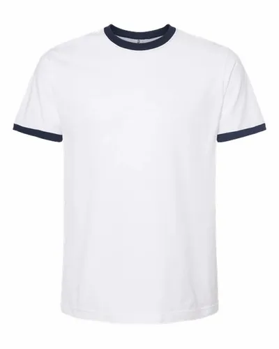 Weiß/Marineblau