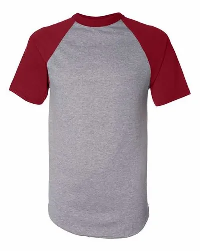 Athletic Heather/ Rouge