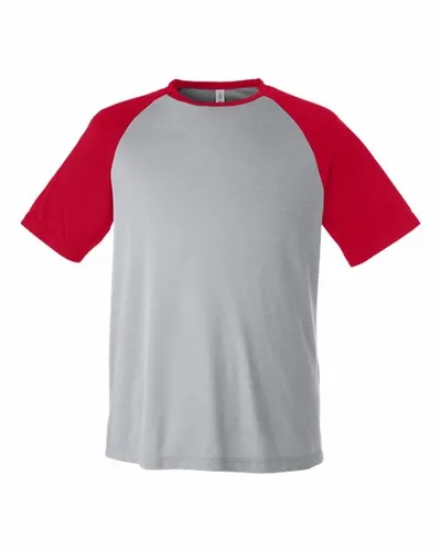 Athletic Heather/ Sport Red