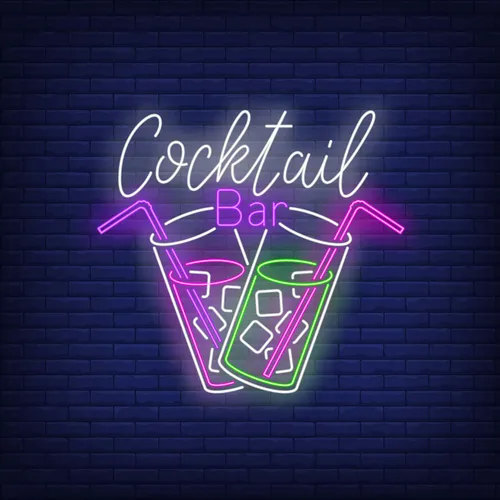 Cocktail Bar Neon - Custom Pro Prints