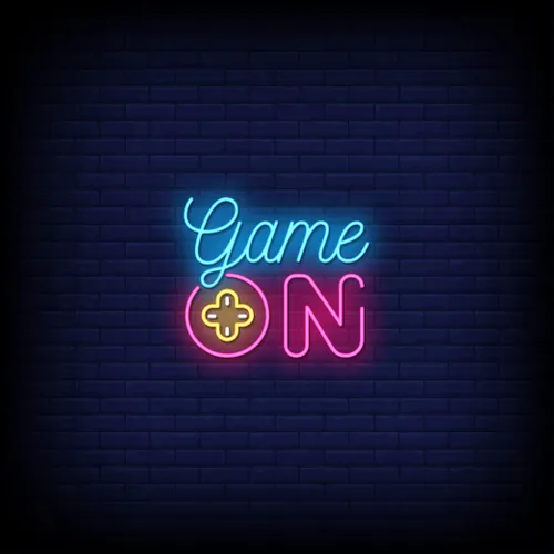 Game On Neon Sign - Custom Pro Prints