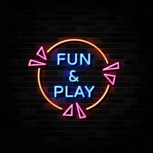 Fun & Play Neon Sign - Custom Pro Prints