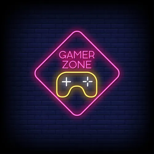 Gamer Zone Neon Sign - Custom Pro Prints