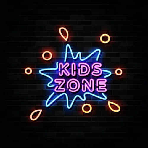 Kids Zone Neon Sign - Custom Pro Prints