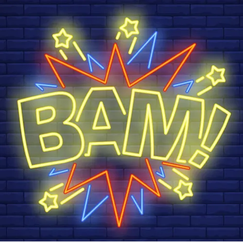 Bam Neon Sign - Custom Pro Prints