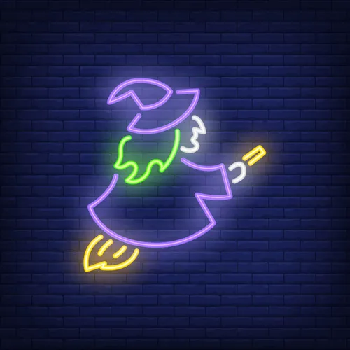 Witch Neon Sign - Custom Pro Prints