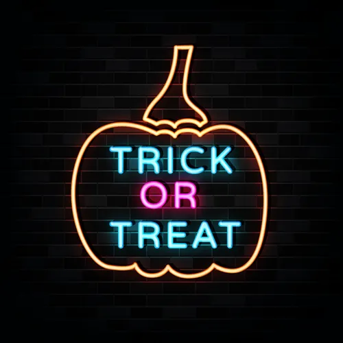 Pumpin Trick or Treat Neon Sign - Custom Pro Prints