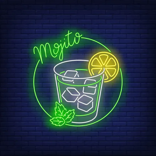 Mojito Drink Neon Sign - Custom Pro Prints