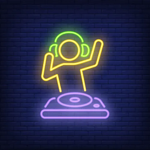 Dj Mixer Neon Sign - Custom Pro Prints