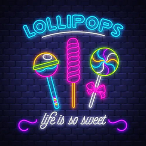 Lollipops Neon Sign - Custom Pro Prints