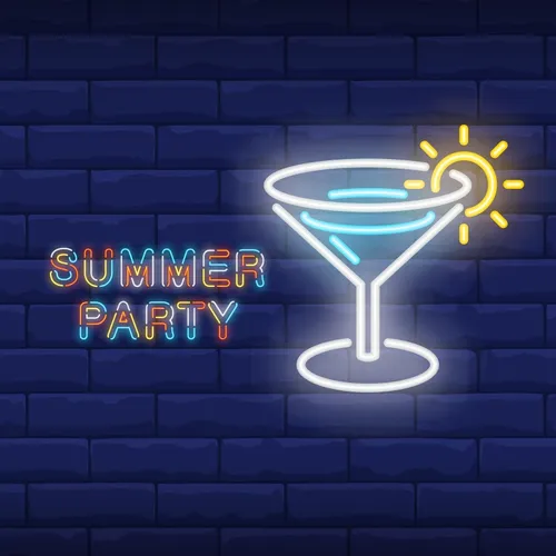 Summer Party Neon Sign - Custom Pro Prints
