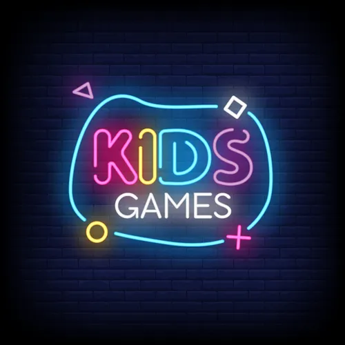 Kids Games Neon Sign - Custom Pro Prints