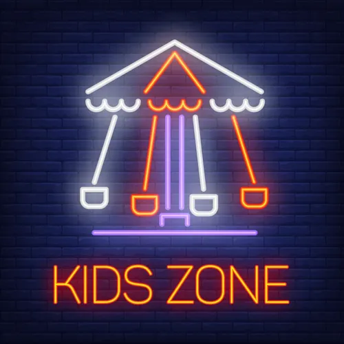 Fun Kids Zone Neon Sign - Custom Pro Prints