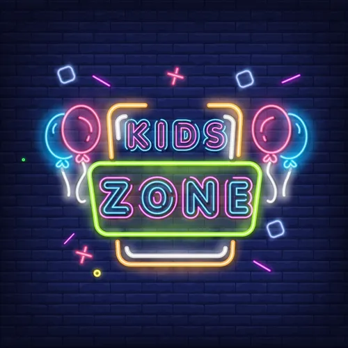 Funky Kids Zone Neon Sign - Custom Pro Prints