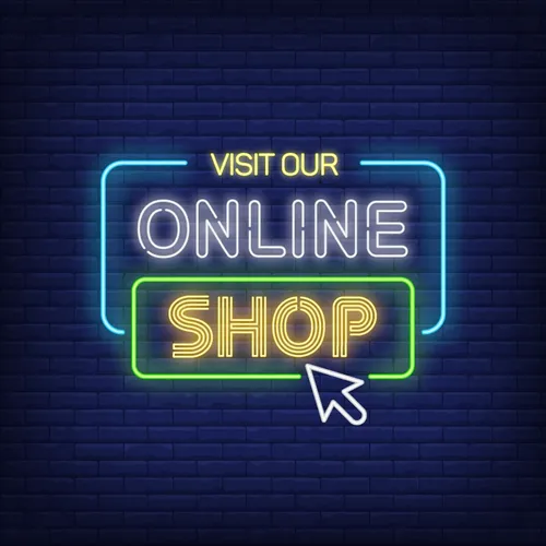 Online Shop Neon Sign - Custom Pro Prints