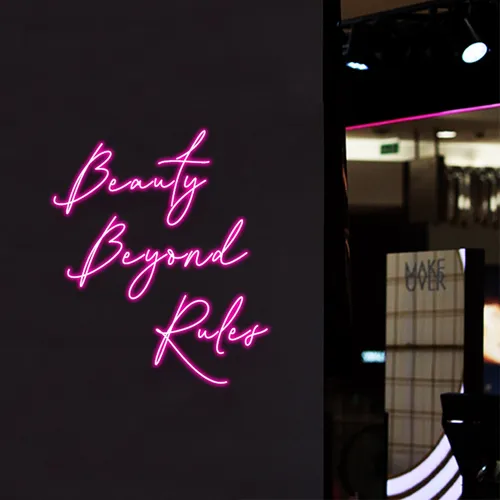 Beauty Beyond Rules Neon Sign - Custom Pro Prints