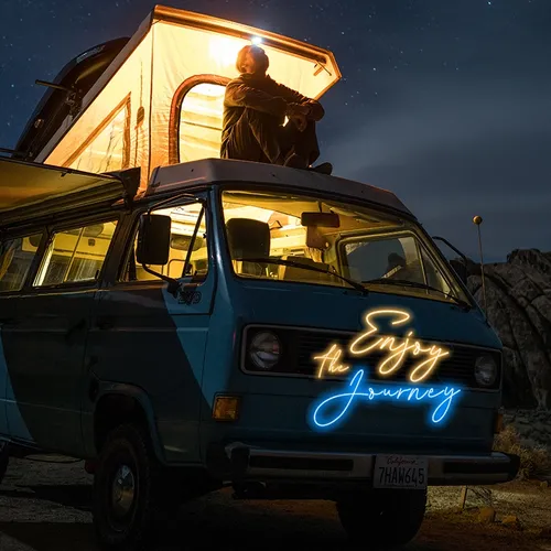 Enjoy the Journey Neon Sign - Custom Pro Prints