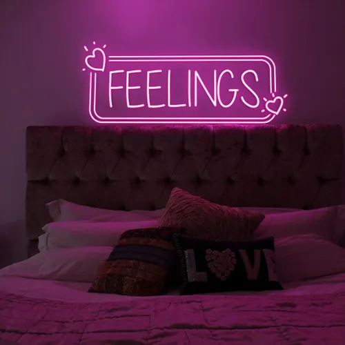 Feelings Neon Sign - Custom Pro Prints