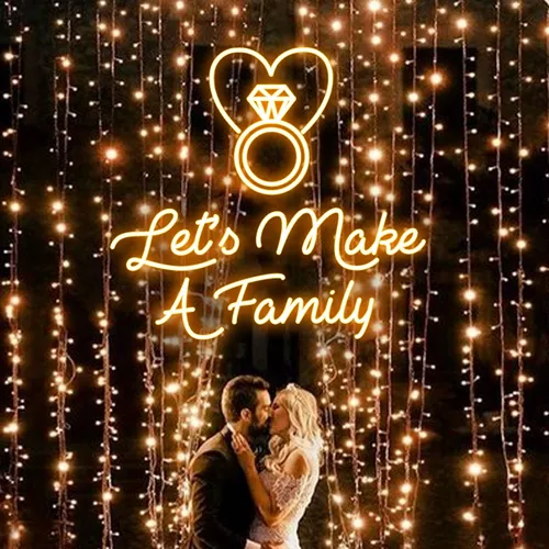 Let's Make A Family Neon Sign - Custom Pro Prints