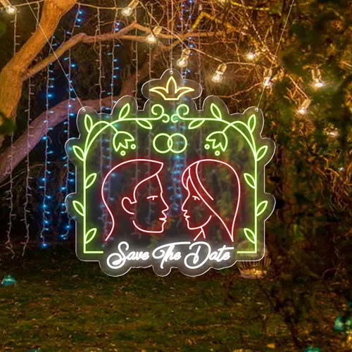 Save The Date Neon Sign - Custom Pro Prints