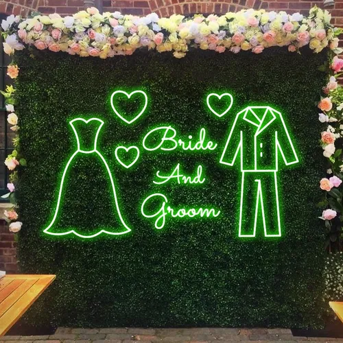 Bride and Groom Neon Sign - Custom Pro Prints