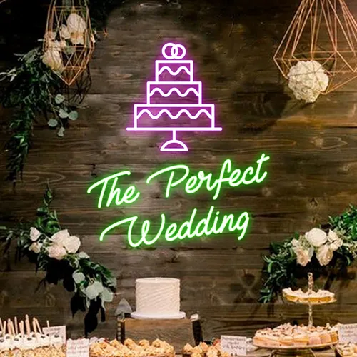 The Perfect Wedding Neon Sign - Custom Pro Prints