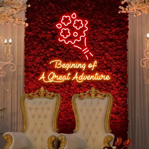 Beginning of a Great Adventure Neon Sign - Custom Pro Prints