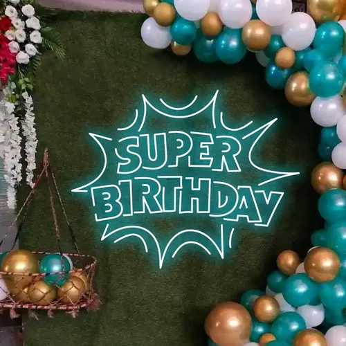 Super Birthday Neon Sign - Custom Pro Prints