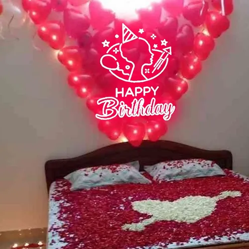 Cute Birthday Art Neon Sign - Custom Pro Prints