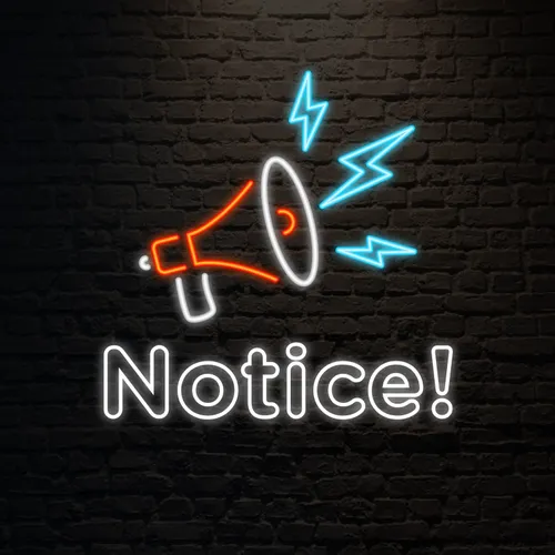 Notice Neon Sign - Custom Pro Prints