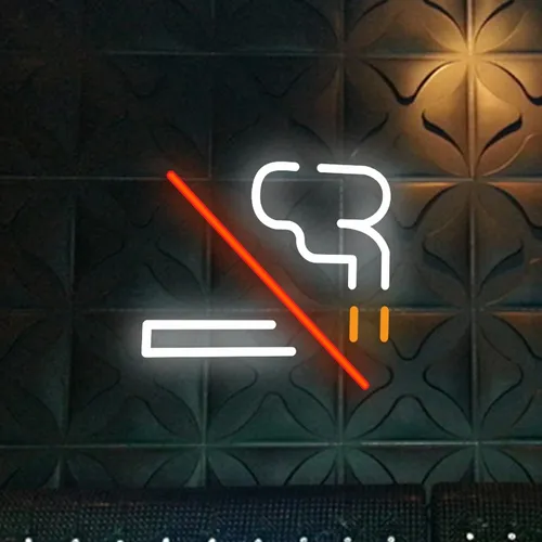 No Smoking Simple Neon Sign - Custom Pro Prints