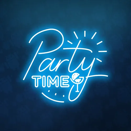 Party Time Neon Sign - Custom Pro Prints