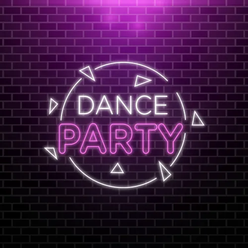 Dance Party Neon Sign - Custom Pro Prints