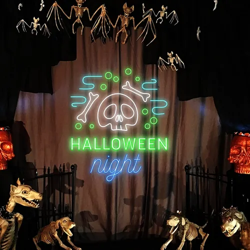 Halloween Night Neon Signs - Custom Pro Prints