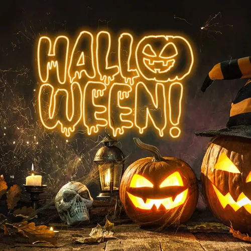 Halloween Neon Sign - Custom Pro Prints
