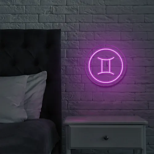 Gemini Neon Sign - Custom Pro Prints