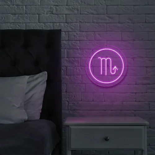 Scorpio Neon Sign - Custom Pro Prints