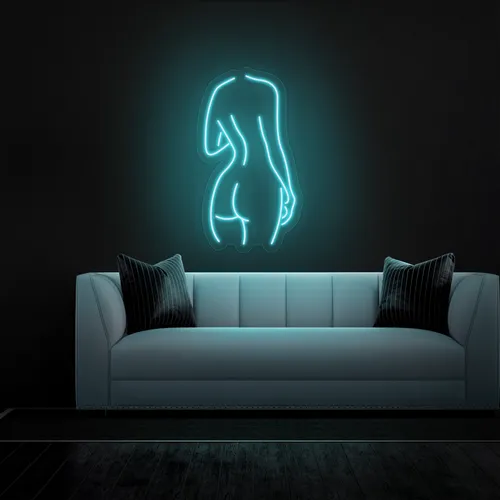 Sexy Silhouette Neon Sign - Custom Pro Prints