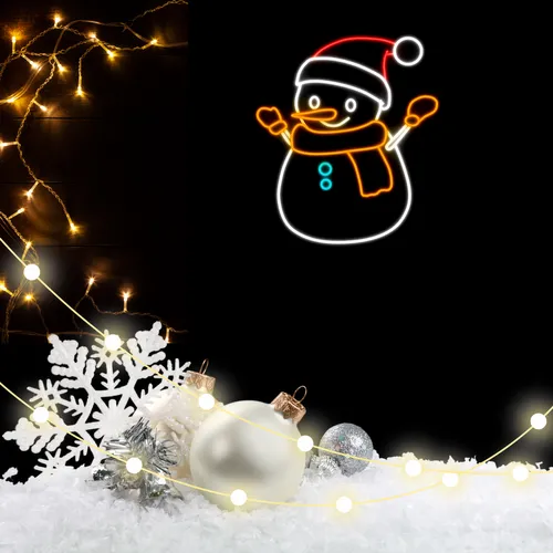 Olaf The Snowman Neon Sign - Custom Pro Prints