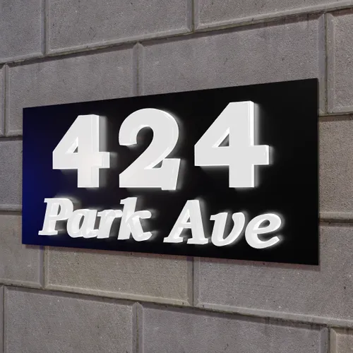 Push-Thru Lightbox Hausnummer - Imprint Now - DE